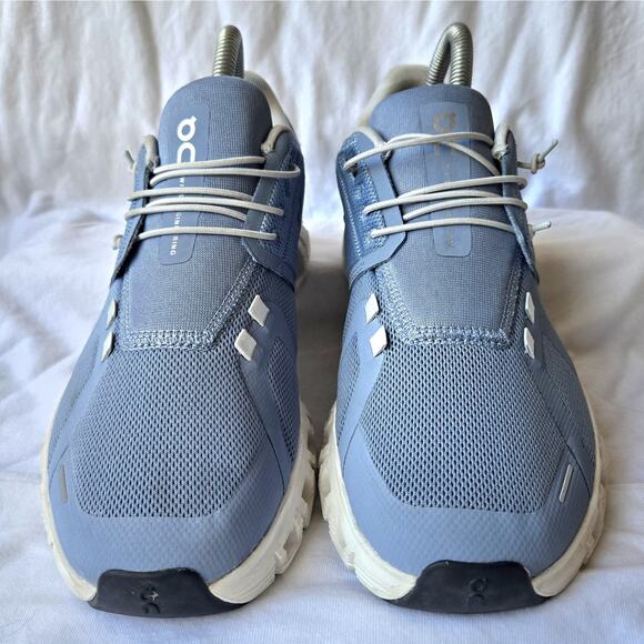 On Cloud 6 Women's Running Athletic Shoes Sneakers Chambray Blue/White Size 8 - Picture 2 of 8